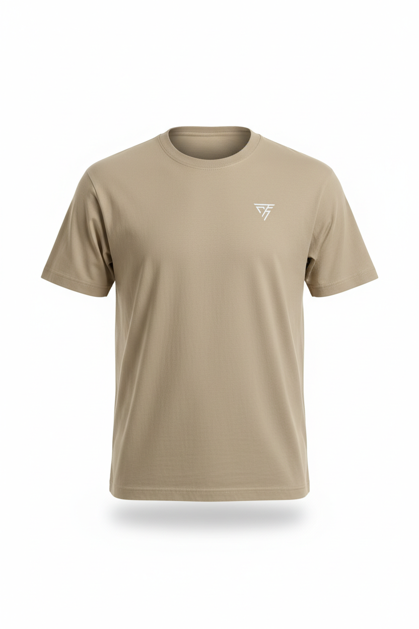 T-shirt manga curtas unisex logo bordado