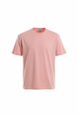 T-shirt manga curtas unisex logo bordado