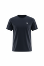 T-shirt manga curtas unisex logo bordado
